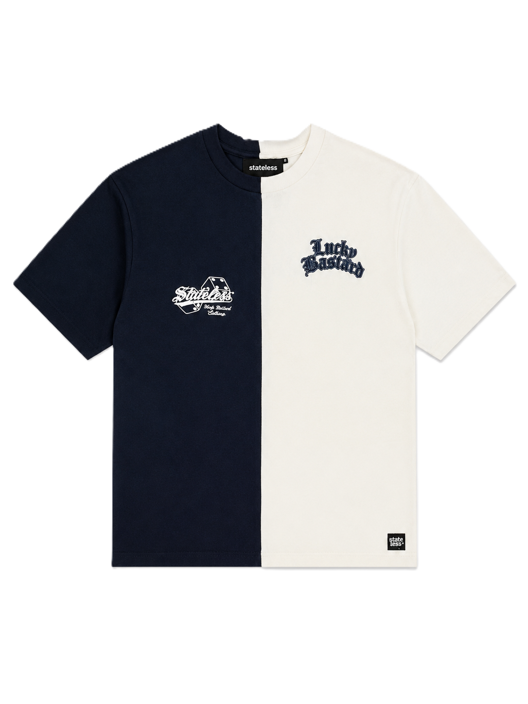 Contrast T-Shirt – Navy / Cream