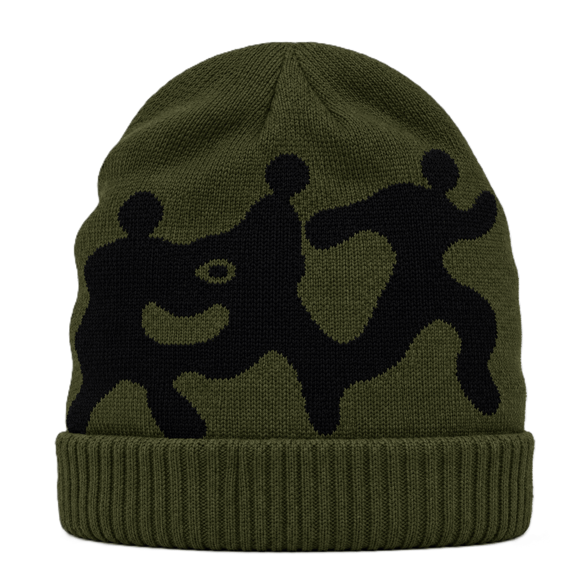 Knitted Logo Beanie Olive