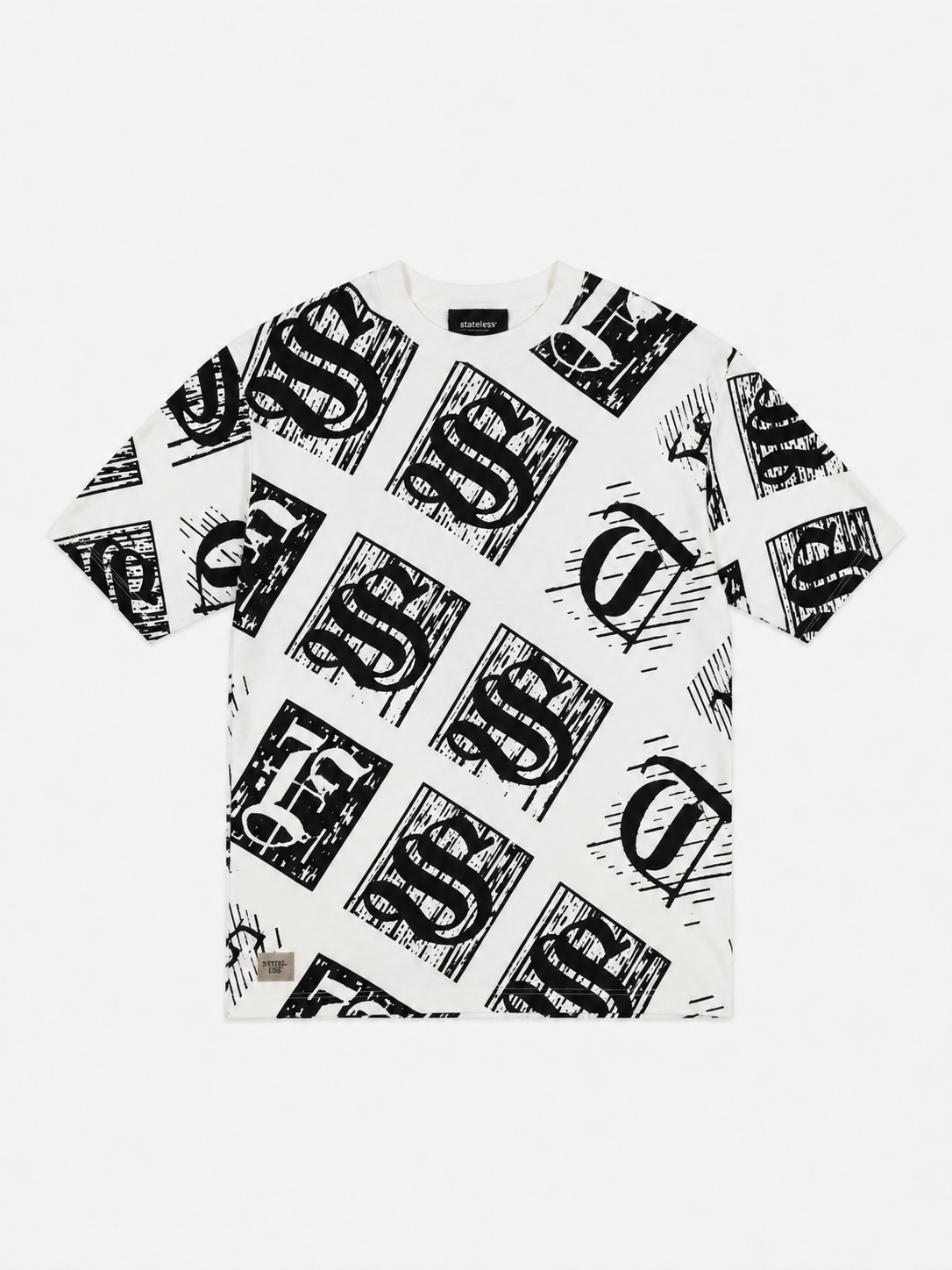 White Pattern T-Shirt