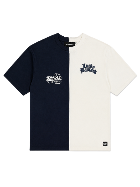 Contrast T-Shirt – Navy / Cream