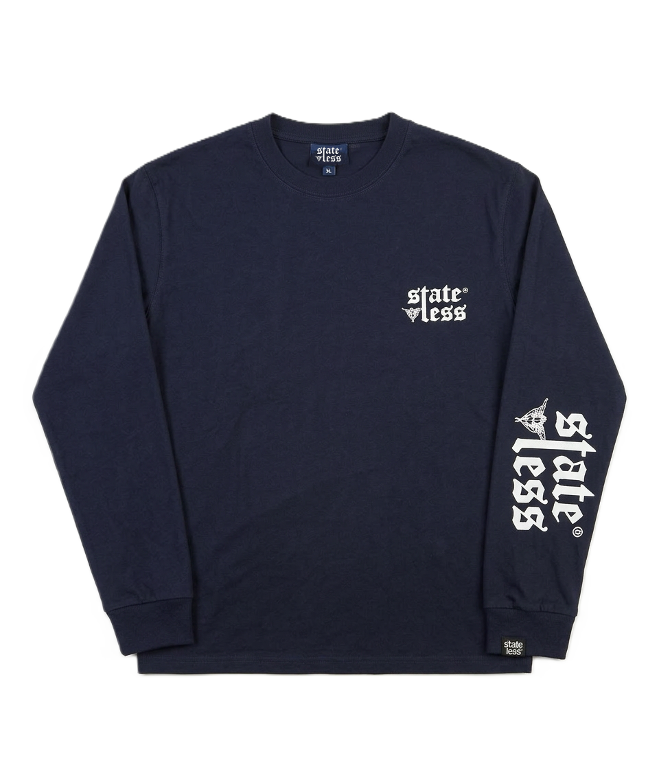 Navy Logo Longsleeve