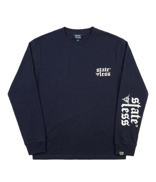 Navy Logo Longsleeve