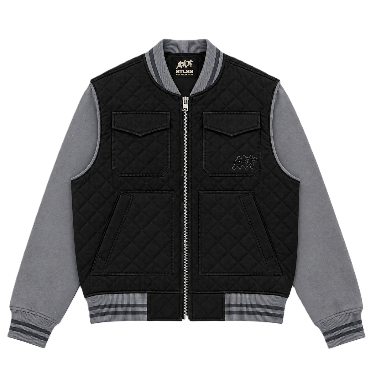 Varsity Jacket Stone Grey