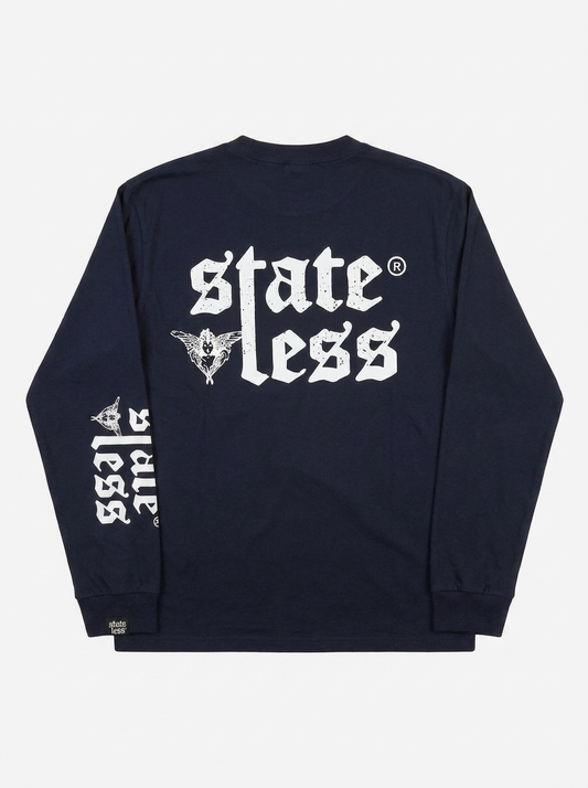 Navy Logo Longsleeve
