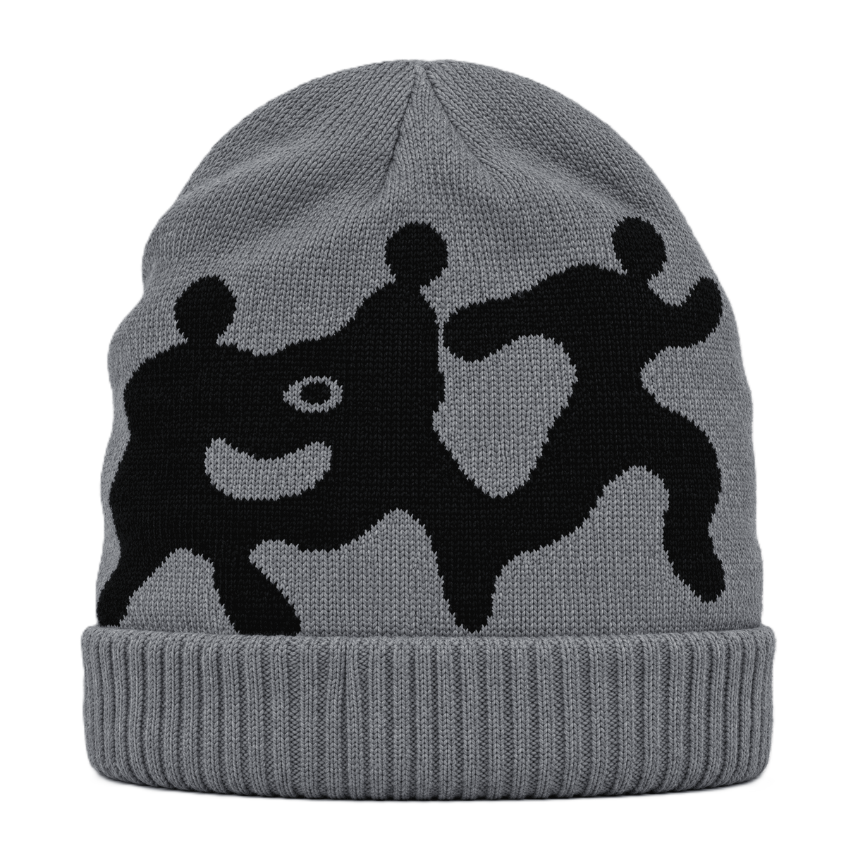 Knitted Logo Beanie Grey