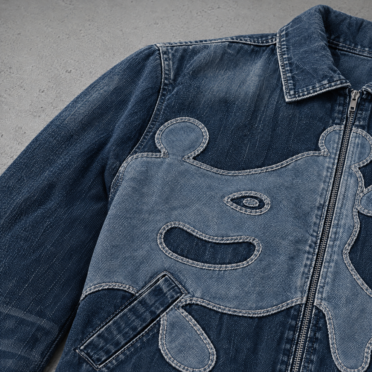 Heavy Denim Jacket Blue