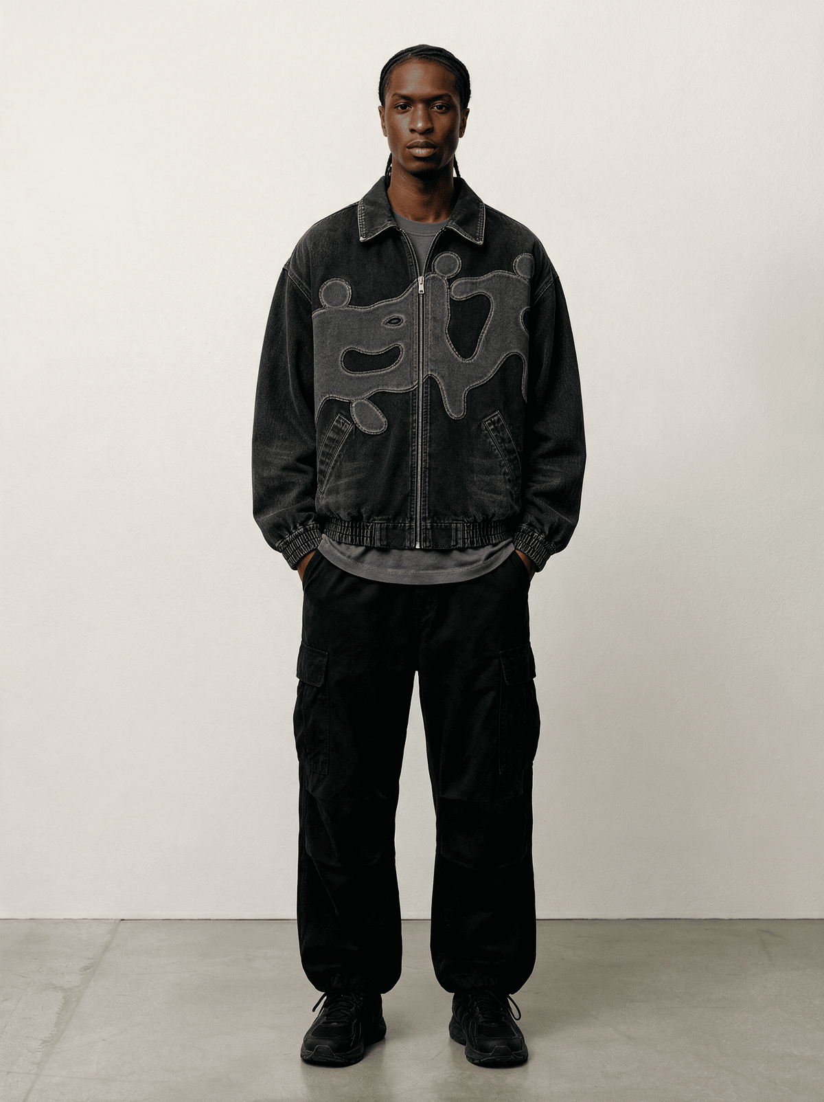 Heavy Denim Jacket Black