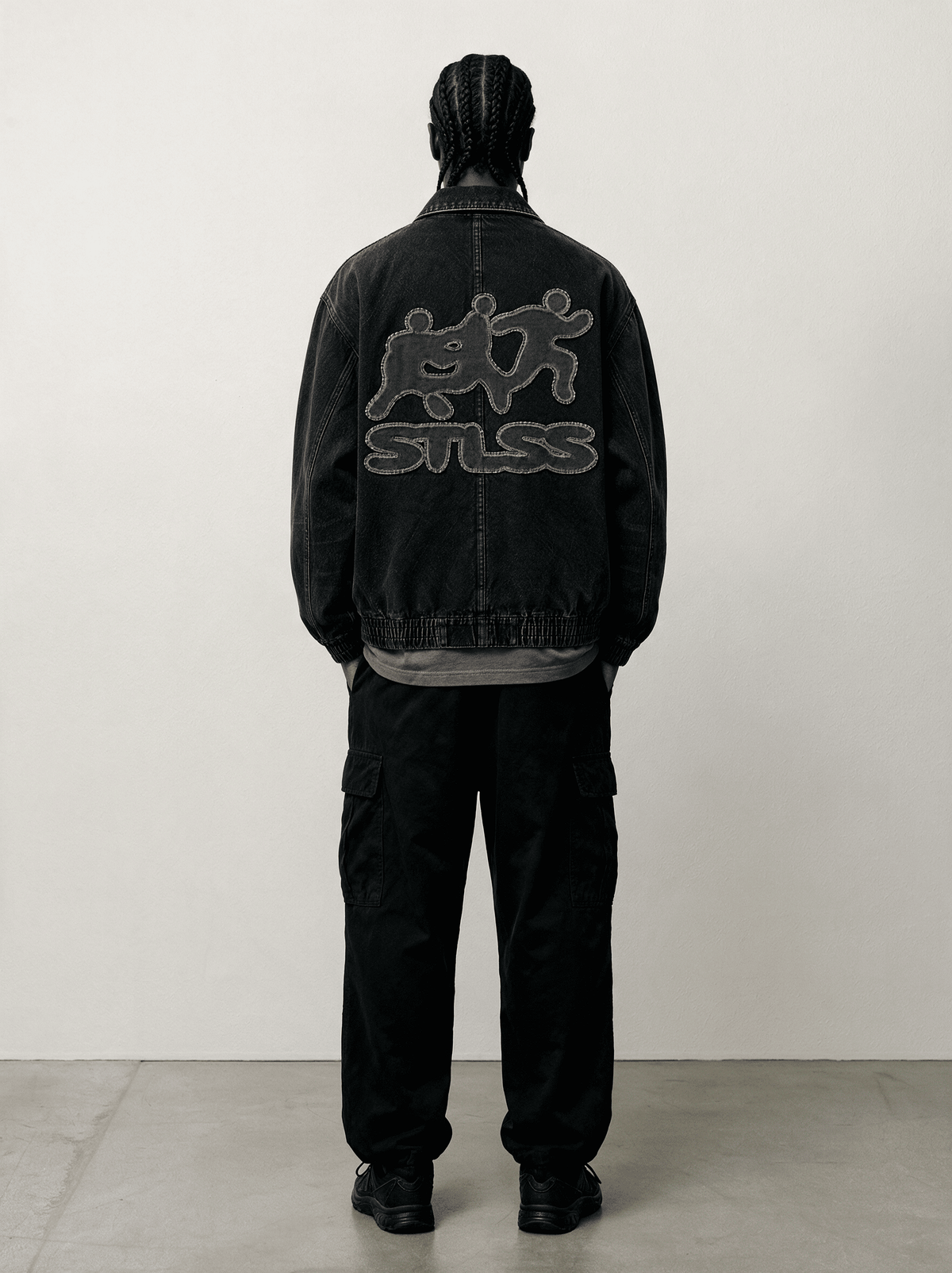 Heavy Denim Jacket Black
