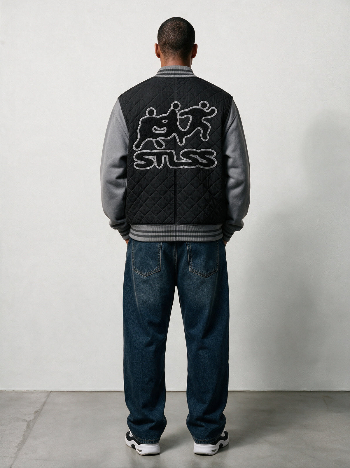 Varsity Jacket Stone Grey
