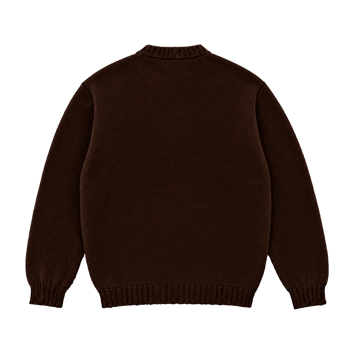 Knitted Logo Sweater Brown